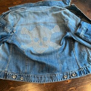 Rhinestoned Denim Jacket